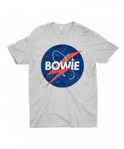 David Bowie T-Shirt | Bowie NASA Inspired Logo Shirt $10.98 Shirts