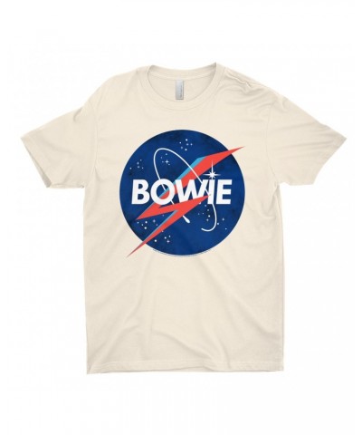 David Bowie T-Shirt | Bowie NASA Inspired Logo Shirt $10.98 Shirts