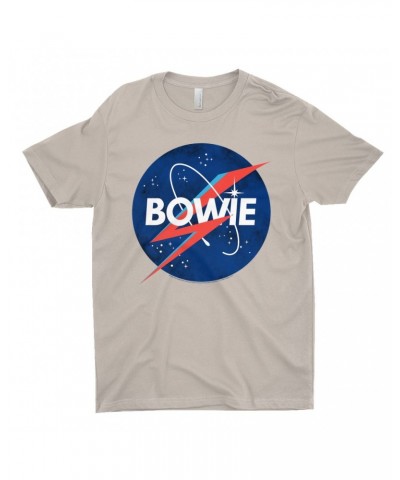 David Bowie T-Shirt | Bowie NASA Inspired Logo Shirt $10.98 Shirts