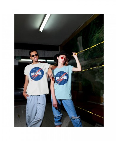 David Bowie T-Shirt | Bowie NASA Inspired Logo Shirt $10.98 Shirts