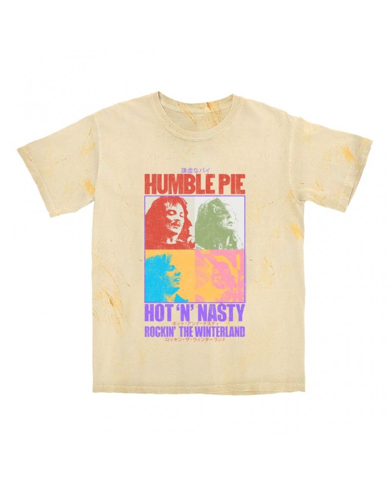 Humble Pie T-shirt | Rockin' The Winterland Distressed Color Blast Shirt $14.38 Shirts