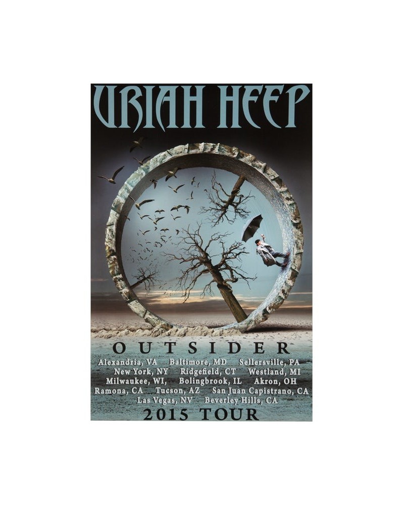 Uriah Heep "2015 Outsider" Tour Poster $4.70 Decor