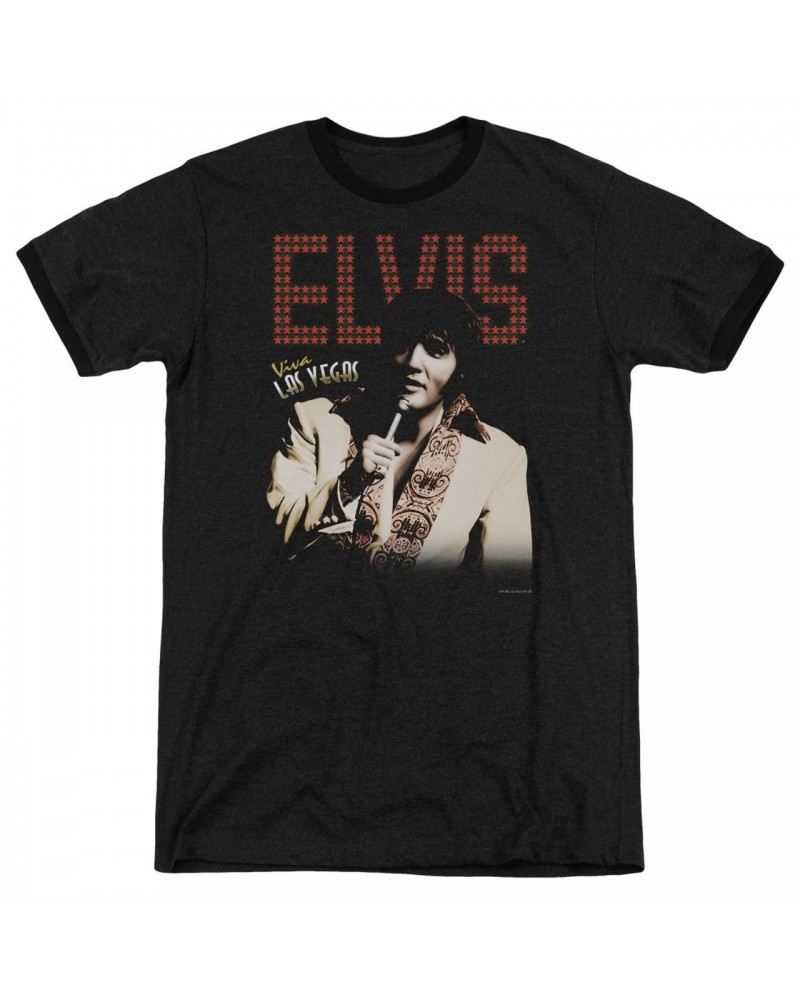 Elvis Presley Shirt | VIVA STAR Premium Ringer Tee $7.26 Shirts