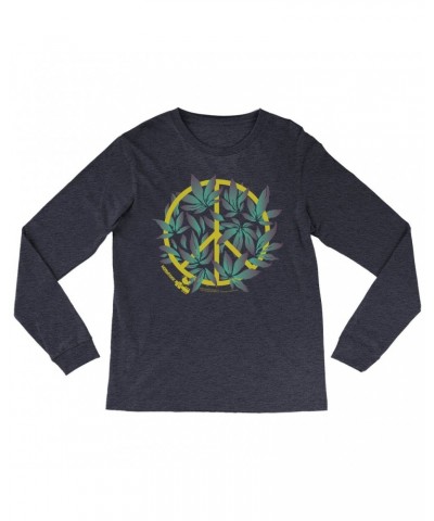 Woodstock Heather Long Sleeve Shirt | Peace Plant Shirt $12.88 Shirts