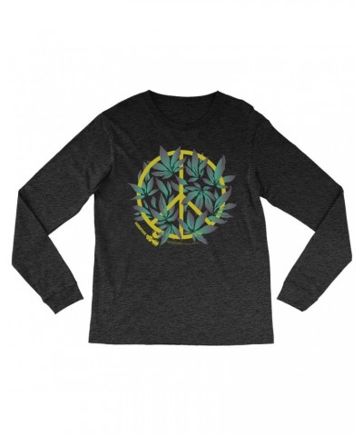 Woodstock Heather Long Sleeve Shirt | Peace Plant Shirt $12.88 Shirts