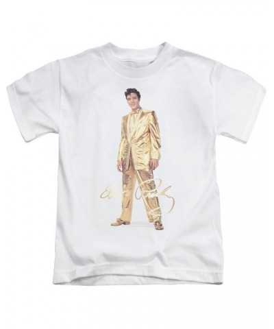 Elvis Presley Kids T Shirt | GOLD LAME SUIT Kids Tee $5.04 Kids