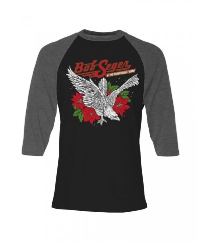 Bob Seger & The Silver Bullet Band Poinsettia Eagle Holiday Raglan Shirt $12.30 Shirts