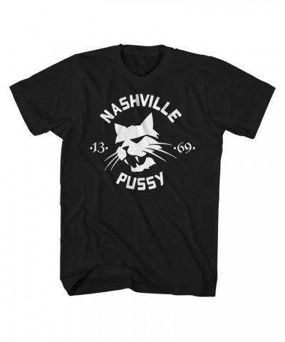 Nashville Pussy T-Shirt | 13 69 Album Art Cat Logo Shirt $11.42 Shirts