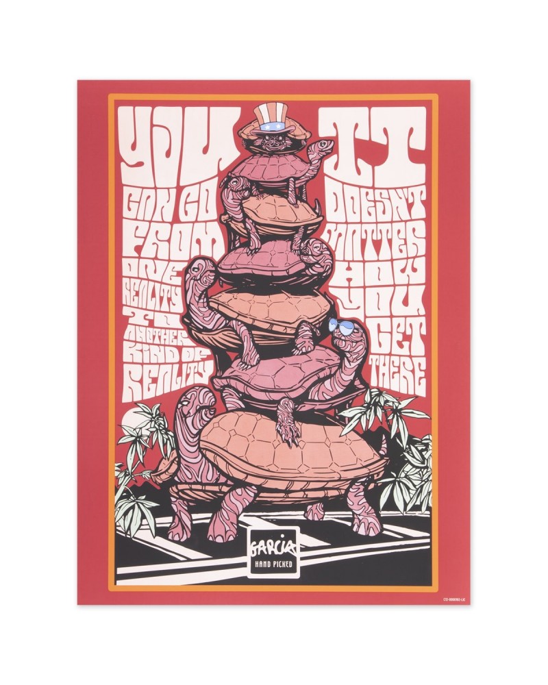 Jerry Garcia Garcia Hand Picked Turtles Poster $10.50 Decor