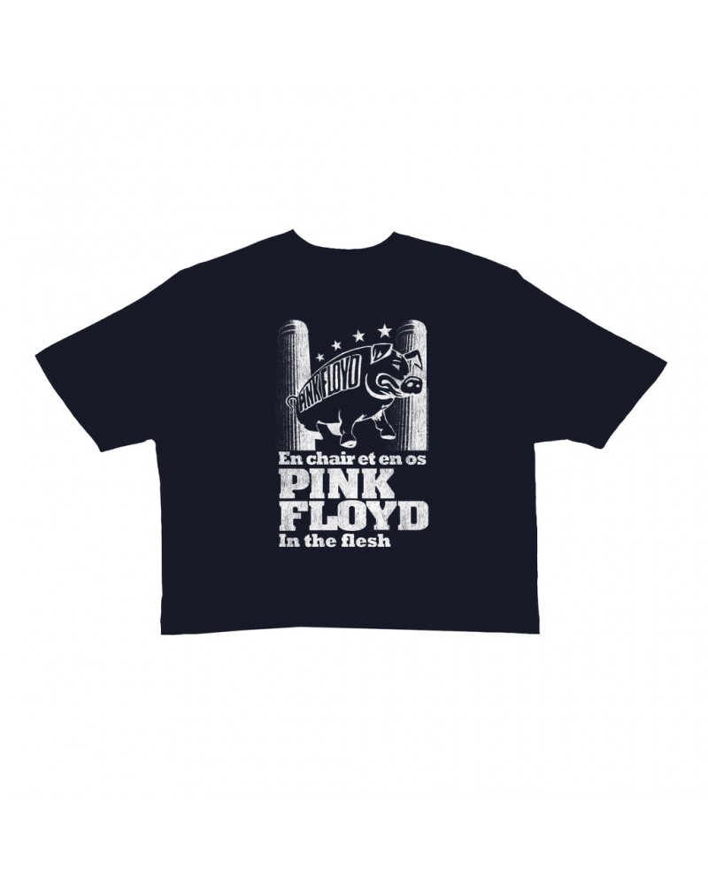 Pink Floyd Ladies' Crop Tee | In The Flesh Concert en Français Design Crop T-shirt $11.05 Shirts