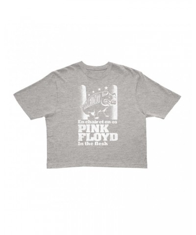 Pink Floyd Ladies' Crop Tee | In The Flesh Concert en Français Design Crop T-shirt $11.05 Shirts