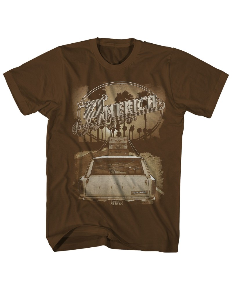 America T-Shirt | EST. 1970 Ventura Highway Shirt $11.94 Shirts