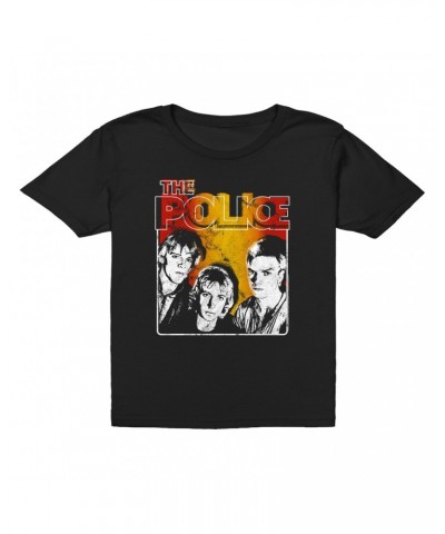 The Police Kids T-Shirt | Outlandos Ombre Trio Distressed Kids T-Shirt $10.48 Kids