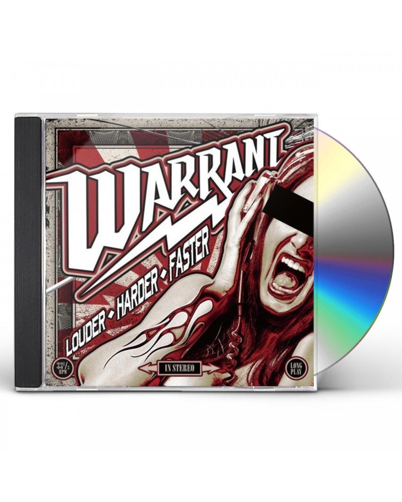 Warrant LOUDER-HARDER-FASTER CD $13.50 CD