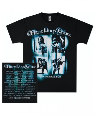 Three Days Grace Scream Squares 2011 Tour T-Shirt $10.00 Shirts