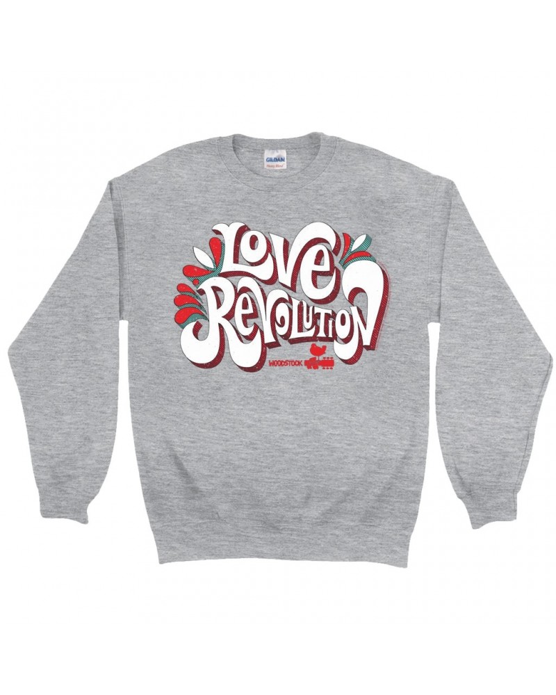 Woodstock Sweatshirt | Love Revolution Design Sweatshirt $15.38 Sweatshirts