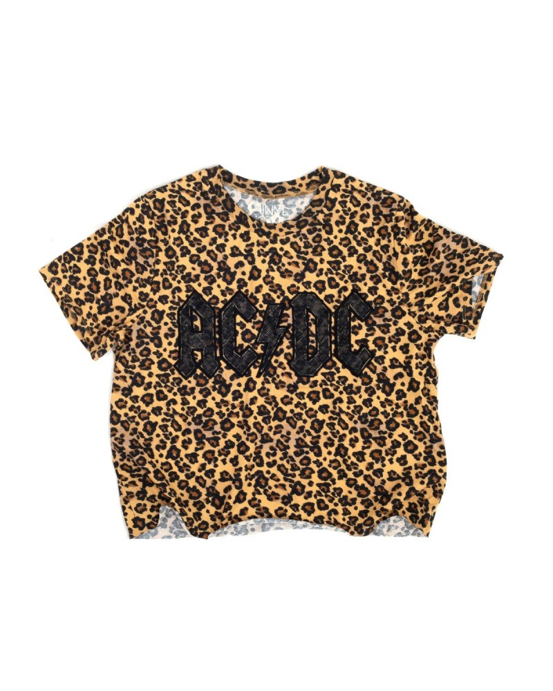 AC/DC Cheetah Print Logo T-shirt $7.05 Shirts