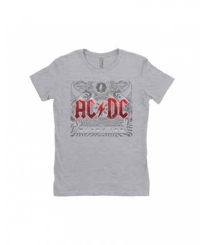 AC/DC Ladies' Boyfriend T-Shirt | Black Ice Album Cover Art Shirt $11.73 Shirts