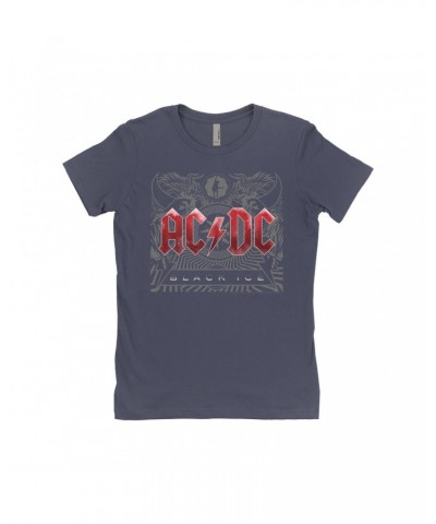 AC/DC Ladies' Boyfriend T-Shirt | Black Ice Album Cover Art Shirt $11.73 Shirts