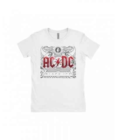 AC/DC Ladies' Boyfriend T-Shirt | Black Ice Album Cover Art Shirt $11.73 Shirts