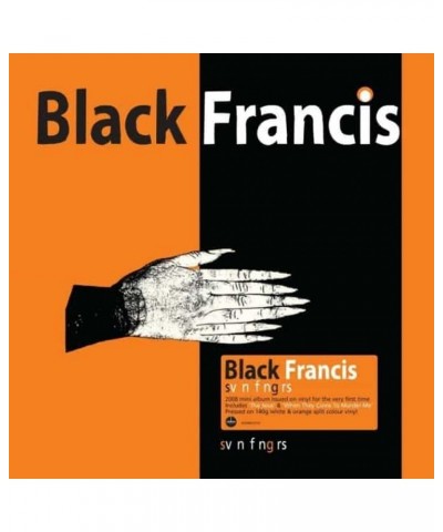 Black Francis LP Vinyl Record - Svn Fngrs (Orange And White Split Vinyl) $18.40 Vinyl