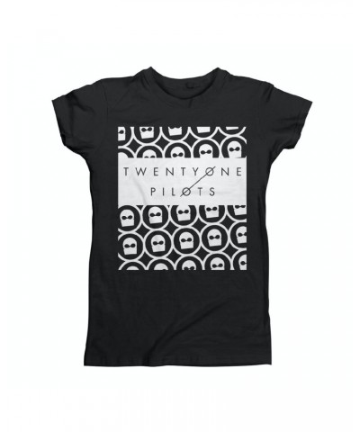 Twenty One Pilots Interlocked Girls T-Shirt $7.80 Shirts