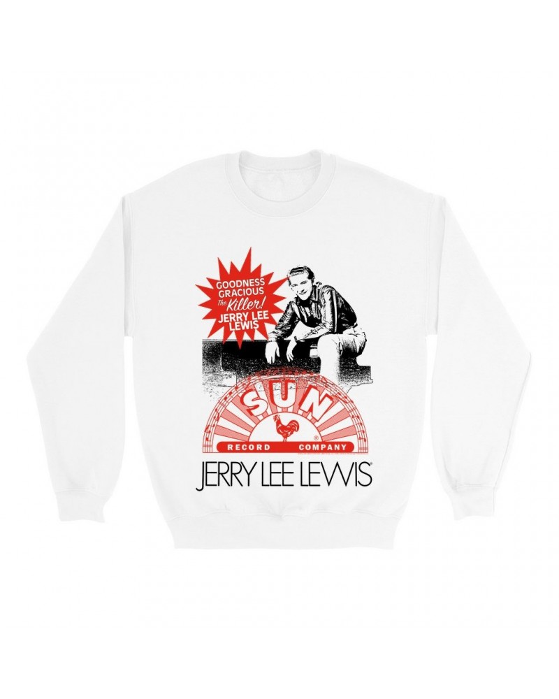 Jerry Lee Lewis Sun Records Sweatshirt | The Killer! Sun Records Sweatshirt $12.93 Sweatshirts