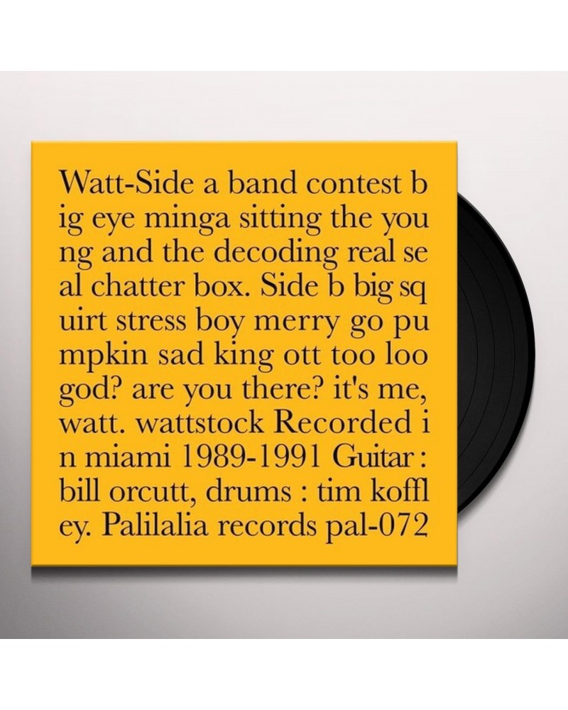 WATT Recorded In Miami 1989-1991 Vinyl Record $7.82 Vinyl