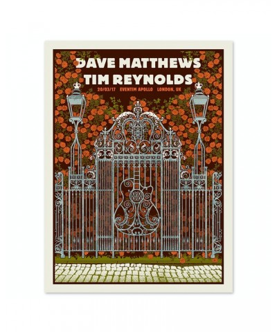 Dave Matthews Band Dave & Tim Show Poster - London 3/20/2017 $18.40 Decor