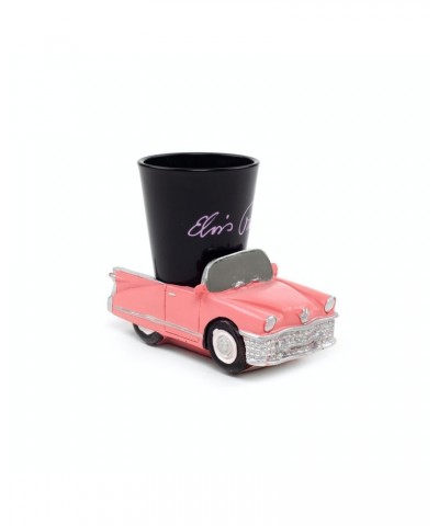 Elvis Presley Shot Glass with Pink Cadillac Base $5.57 Drinkware