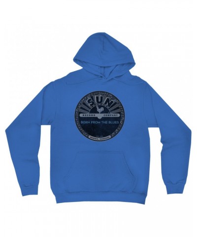 Sun Records Hoodie | Born From Blues Black Label Distressed Hoodie $12.38 Sweatshirts